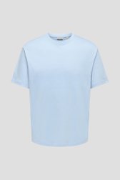 Photo produit 1 de T-shirt bleu clair à col rond de Only & Sons pour Hommes