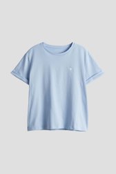 T-shirt bleu clair à col rond de Opus pour Femmes