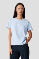 T-shirt bleu clair à col rond de Opus pour Femmes