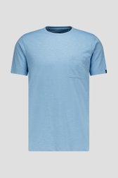 T-shirt bleu clair à col rond de Ravøtt pour Hommes
