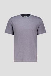 T-shirt bleu clair à fines rayures de Casual Five pour Hommes