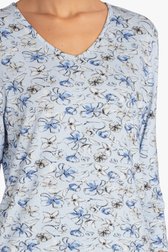 T-shirt bleu clair à imprimé floral de Bicalla pour Femmes