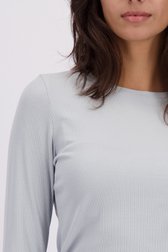 Détail de T-shirt bleu clair de Louise pour Femmes