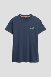 Photo produit 1 de T-shirt bleu en coton de Superdry pour Hommes
