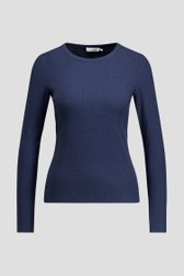 Photo produit 1 de T-shirt bleu foncé à manches longues de Liberty Island pour Femmes