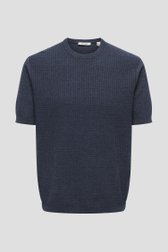 Photo produit 1 de T-shirt bleu foncé en tissu structuré de Only & Sons pour Hommes