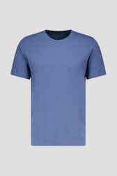 T-shirt bleu-gris à col rond de Liberty Island pour Hommes