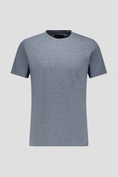 Photo produit 1 de T-shirt bleu gris à fines rayures de Ravøtt pour Hommes