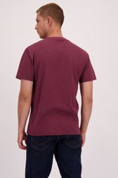Le dos de T-shirt bordeaux à col rond de Only & Sons pour Hommes