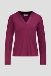 Photo produit 1 de T-shirt bordeaux à manches longues de D'Auvry pour Femmes