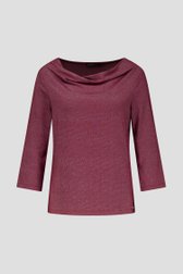 Photo produit 1 de T-shirt bordeaux scintillant de Claude Arielle pour Femmes