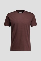 Photo produit 1 de T-shirt brun rouille rayé de Liberty Island pour Hommes