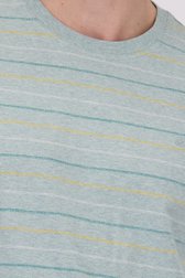 T-shirt chiné bleu clair à motif rayé de Ravøtt pour Hommes