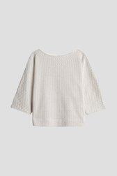 Photo produit 1 de T-shirt chiné écru-brun à manches chauve-souris de Opus pour Femmes