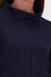T-shirt côtelé bleu foncé	 de Signature pour Femmes