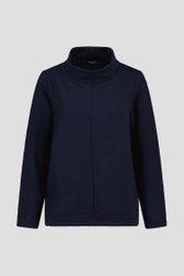T-shirt côtelé bleu foncé	 de Signature pour Femmes
