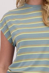 Détail de T-shirt doux à rayures de Libelle pour Femmes