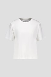 T-shirt écru à col rond de Liberty Island pour Femmes