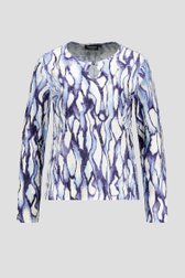 T-shirt écru à imprimé bleu clair de Signature pour Femmes