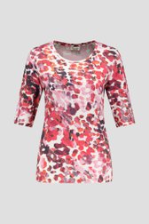 T-shirt écru à imprimé rouge de Barbara Lebek pour Femmes