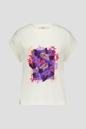 T-shirt écru avec imprimé de Libelle pour Femmes