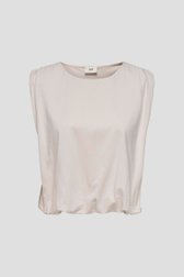 T-shirt écru sans manches à base élastique de JDY pour Femmes