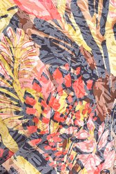 T-shirt fin avec impression de feuilles colorées de Bicalla pour Femmes