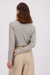 Le dos de T-shirt gris à manches longues de LŌVING pour Femmes