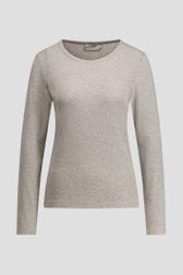 Photo produit 1 de T-shirt gris à manches longues de LŌVING pour Femmes