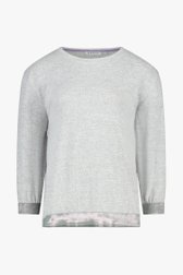 T-shirt gris clair avec lurex de Bicalla pour Femmes