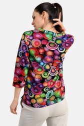 T-shirt imprimé de couleurs vives à l'aquarelle de Bicalla pour Femmes