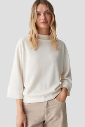 Le devant de T-shirt jaune clair à manches 3/4 de Opus pour Femmes