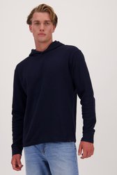 T-shirt marine avec capuche - Collection Metejoor de Ravøtt pour Hommes