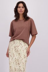 Le devant de T-shirt marron de Louise pour Femmes