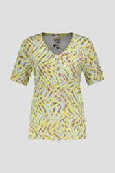 T-shirt met geel-bruine print van Barbara Lebek voor Dames