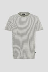 Productfoto 1 van T-shirt met kaki-wit gestreept motief door Matinique voor Heren