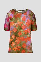 T-shirt met opliggend bloemenpatroon van Bicalla voor Dames