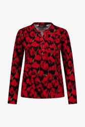 T-shirt met print in zwart en rood van Signature voor Dames