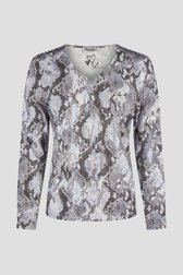 T-shirt met slangenprint van Barbara Lebek voor Dames