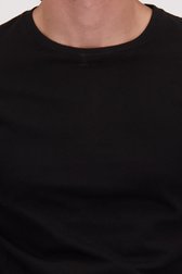 Détail de T-shirt noir à manches longues de Liberty Island pour Hommes