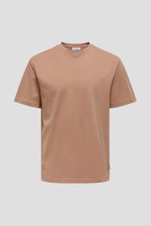 T-shirt orange clair à col rond	 de ONLY & SONS pour Hommes