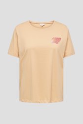T-shirt orange clair avec imprimé au dos de Only Carmakoma pour Femmes