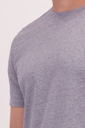 Détail de T-shirt rayé blanc-bleu de Casual Five pour Hommes