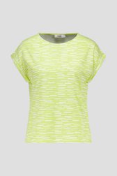 T-shirt rayé vert de Libelle pour Femmes