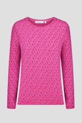 T-shirt rose texturé  de Bicalla pour Femmes