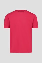 T-shirt rouge à col rond de Liberty Island pour Hommes