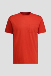 Photo produit 1 de T-shirt rouge à col rond de Ravøtt pour Hommes