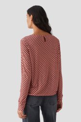 T-shirt rouge avec imprimé	 de Opus pour Femmes