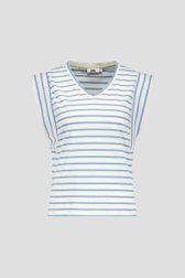 T-shirt sans manches rayé bleu  de Louise pour Femmes