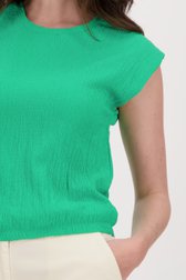 T-shirt sans manches vert de Liberty Island pour Femmes